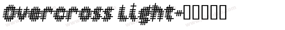 Overcross Light字体转换